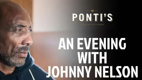 An Evening with Johnny Nelson Event poster