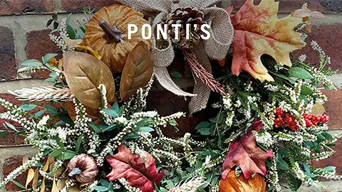 Autumn wreath making poster