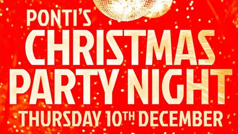 Christmas Party Night Event poster